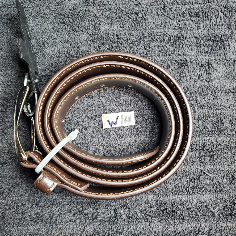 Men's Leather Belt | Size: 34 | Color: Brown | 1-Sided | SKU: W-14 | RRR Belts